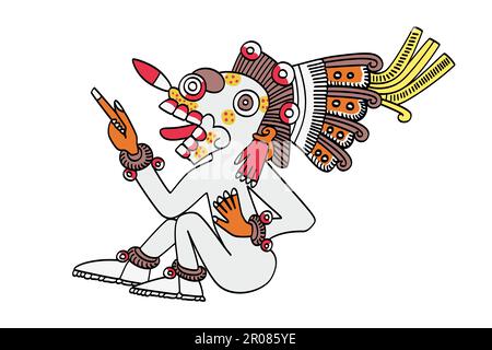 Mitl Aztec Mictlantecuhtli, in Aztec mythology, was a god of the dead and the king ...