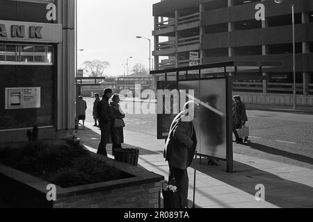 c1970,Gravel Walk,Multi Storey Car Park,Midland Bank,Canterbury,Kent,England Stock Photo