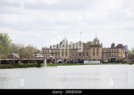 Badminton Estate, Gloucestershire, UK. 7th May, 2023. 2023 Badminton Horse Trials Day 4; Badminton House Credit: Action Plus Sports/Alamy Live News Stock Photo