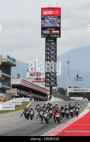Montmelo, Barcelona, Spain. 7th May, 2023. BARCELONA, SPAIN - MAY 07: Start during the 2023 WorldSSP Championship - Prosecco DOC Catalunya Round at Circuit de Barcelona-Catalunya on May 07, 2023 in Barcelona, Spain (Credit Image: © David Ramirez/DAX via ZUMA Press Wire) EDITORIAL USAGE ONLY! Not for Commercial USAGE! Stock Photo
