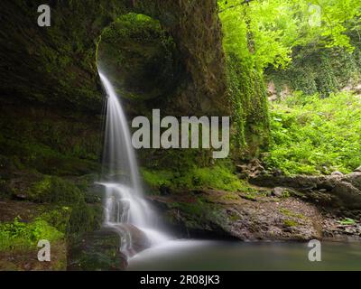 Murgul Deliklikaya Waterfall. Black sea region. Baskoy village of Artvin. Turkey Stock Photo