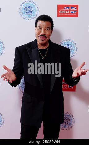 Lionel Richie backstage at the Coronation Concert held in the grounds