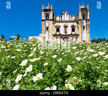 The colonial architecture of Igreja da Se church in Olinda, PE, Brazil. Stock Photo