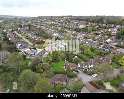 Berkhamsted town Hertfordshire, UK drone aerial view Stock Photo