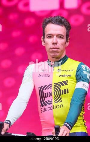 Rigoberto Uran of Colombia - EF Education Easypost seen during the 106th Giro d'Italia 2023. The open ceremony of the team presentation for 106th Giro d'Italia 2023, in Pescara - Italy Stock Photo