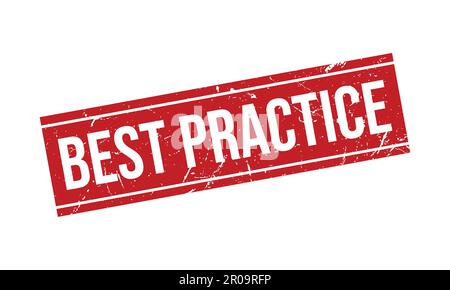 Best Practice Rubber Stamp. Red Best Practice Rubber Grunge Stamp Seal Vector Illustration Stock Vector