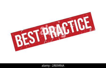 Best Practice Rubber Stamp. Red Best Practice Rubber Grunge Stamp Seal Vector Illustration Stock Vector