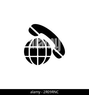 Telephone icon, Simple contact us icons set. Universal contact us icons to use for web and mobile UI, set of basic contact us elements. Stock Vector