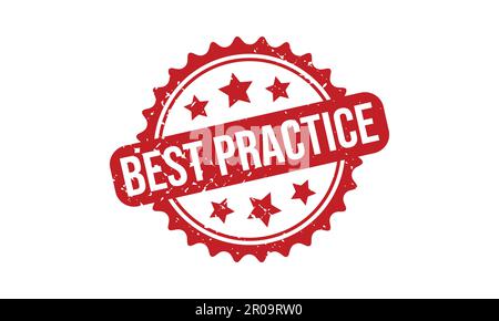 Best Practice Rubber Stamp. Red Best Practice Rubber Grunge Stamp Seal Vector Illustration Stock Vector