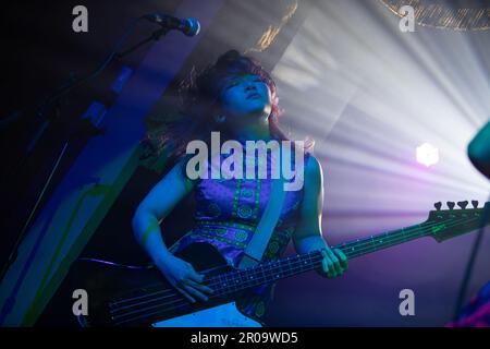 Belfast, UK. 7th May 2023. Japanese Band Otoboke Beaver played the ...