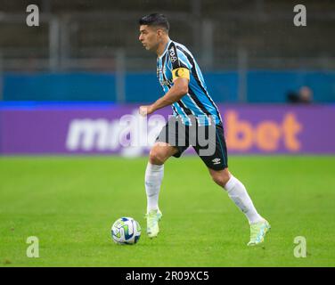 Porto Alegre, Brazil. 07th May, 2023. Arena do Gremio Luis Suarez do Gremio, during the match between Gremio and Red Bull Bragantino, for the 4th round of the 2023 Brazilian Championship, at Arena do Gremio, this Sunday 07. 30761 (Richard Ducker/SPP) Credit: SPP Sport Press Photo. /Alamy Live News Stock Photo