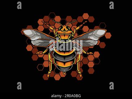 honey bee vector illustration Stock Vector
