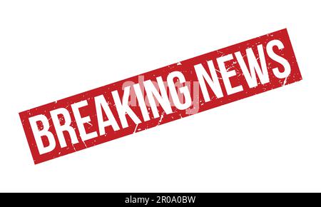 Breaking News Rubber Grunge Stamp Seal Stock Vector Stock Vector