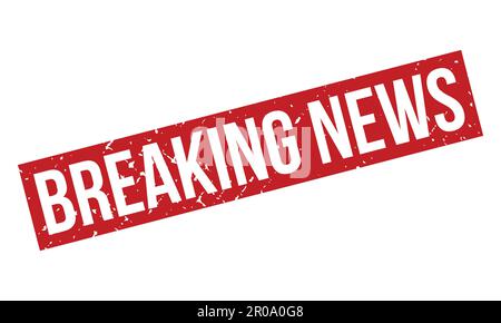 Breaking News Rubber Grunge Stamp Seal Stock Vector Stock Vector