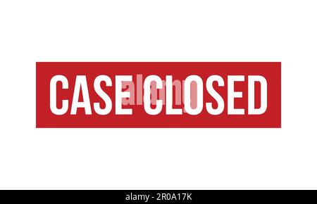 Case Closed Rubber Stamp. Red Case Closed Rubber Grunge Stamp Seal Vector Illustration - Vector Stock Vector