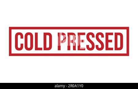 Cold Pressed Rubber Grunge Stamp Seal Vector Illustration Stock Vector
