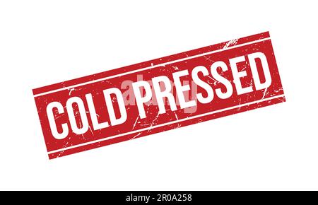 Cold Pressed Rubber Grunge Stamp Seal Vector Illustration Stock Vector