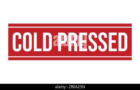 Cold Pressed Rubber Grunge Stamp Seal Vector Illustration Stock Vector