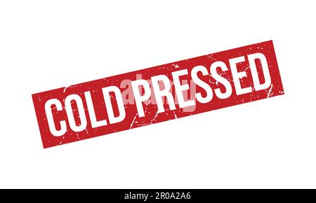 Cold Pressed Rubber Stamp. Cold Pressed Rubber Grunge Stamp Seal Vector Illustration Stock Vector