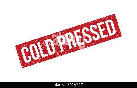 Cold Pressed Rubber Grunge Stamp Seal Vector Illustration Stock Vector