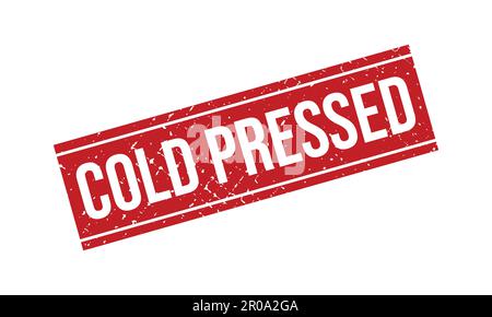 Cold Pressed Rubber Grunge Stamp Seal Vector Illustration Stock Vector
