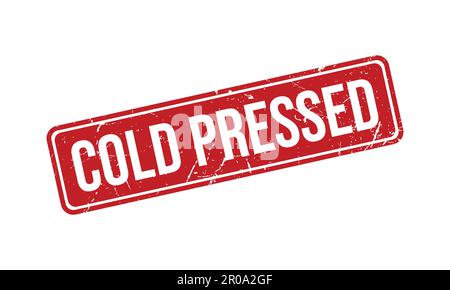 Cold Pressed Rubber Grunge Stamp Seal Vector Illustration Stock Vector