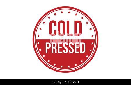 Cold Pressed Rubber Grunge Stamp Seal Vector Illustration Stock Vector