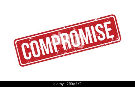 Compromise Rubber Stamp. Compromise Rubber Grunge Stamp Seal Vector Illustration Stock Vector