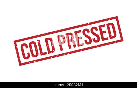 Cold Pressed Rubber Grunge Stamp Seal Vector Illustration Stock Vector