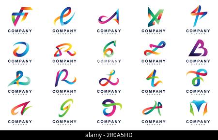 Random letter set logo Stock Vector Image & Art - Alamy