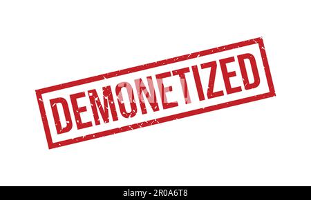 Demonetized Rubber Stamp. Demonetized Grunge Stamp Seal Vector Illustration Stock Vector