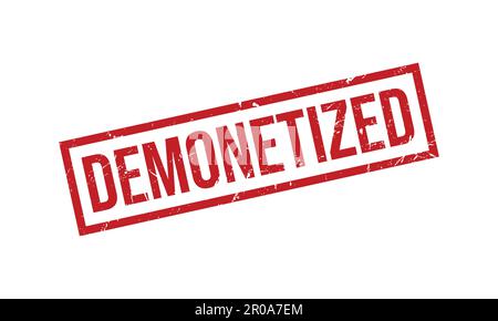 Demonetized Rubber Stamp. Demonetized Grunge Stamp Seal Vector Illustration Stock Vector