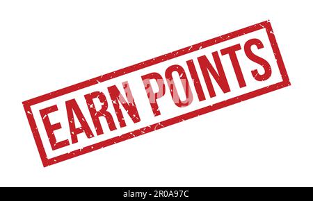 Earn Points Rubber Stamp. Red Best Service Rubber Grunge Stamp Seal Vector Illustration Stock Vector