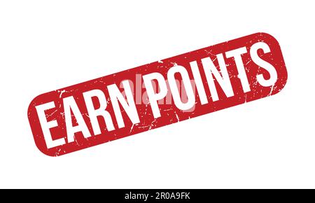 Earn Points Rubber Stamp. Red Best Service Rubber Grunge Stamp Seal Vector Illustration Stock Vector