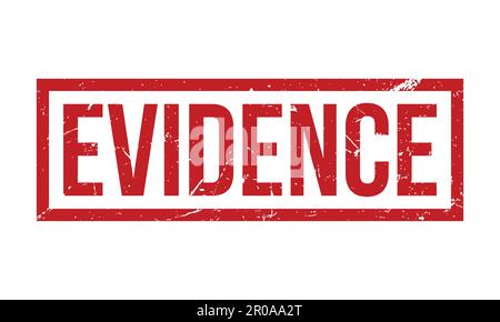 Evidence Rubber Grunge Stamp Seal Vector Illustration Stock Vector