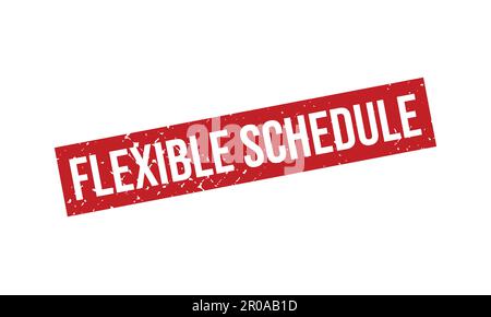 Flexible Schedule Rubber Stamp. Flexible Schedule Grunge Stamp Seal Vector Illustration Stock Vector