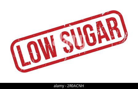 Low Sugar Rubber Grunge Stamp Seal Vector Illustration Stock Vector