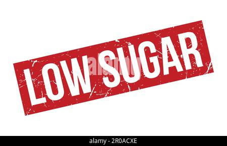 Low Sugar Rubber Grunge Stamp Seal Vector Illustration Stock Vector