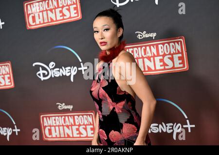 Nadya Okamoto attends the premiere of the Disney+ original series