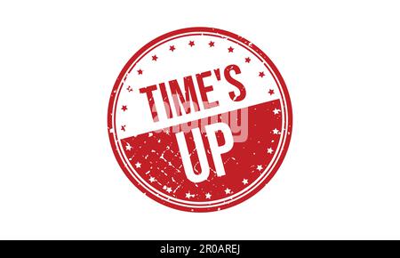 Times up red sign Royalty Free Vector Image - VectorStock