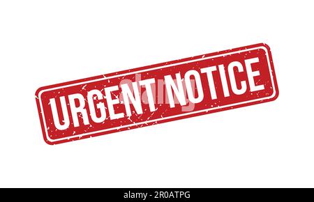 Urgent Notice Rubber Stamp. Urgent Notice Grunge Stamp Seal Vector Illustration Stock Vector