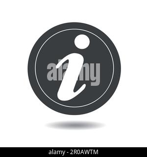 Vector information icon symbol isolated on white background Stock Vector