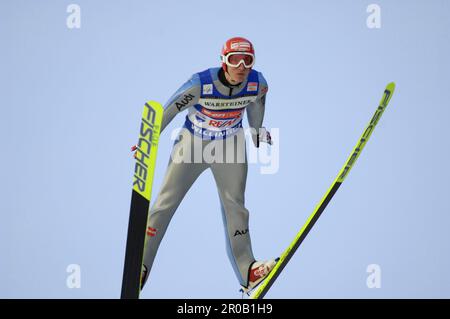 Michael UHRMANN, Aktion.Skispringen Welt Cup in Willingen 17.2.2008 Stock Photo