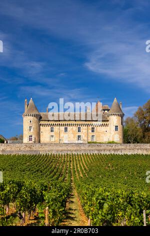 Chateau de Rully castle, Saone-et-Loire departement, Burgundy, France Stock Photo