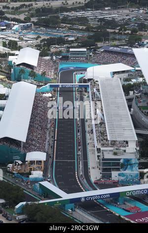 Miami, FL, USA. 7th May, 2023. Aerial View of the 2023 Miami Grand Prix Formula One motor race on May 7, 2023 at the Miami International Autodrome in Miami Gardens, Florida. Credit: Mpi34/Media Punch/Alamy Live News Stock Photo