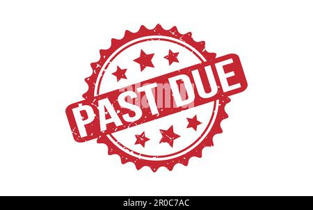 Past Due Stamp Seal Vector Illustration Stock Vector