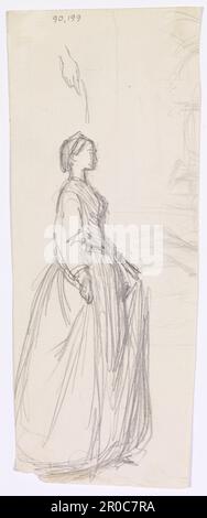 [Verso - Reverse]. Christina Rossetti's Maude Clare - Figure and Head ...