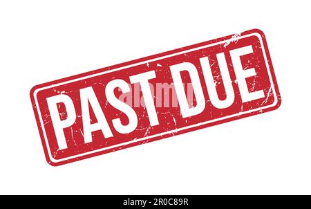 Past Due Stamp Seal Vector Illustration Stock Vector