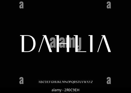 Beautiful and elegant display font vector Stock Vector
