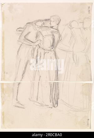 [Verso - Reverse]. The Proscribed Royalist 1651 - Puritan Girl visiting ...